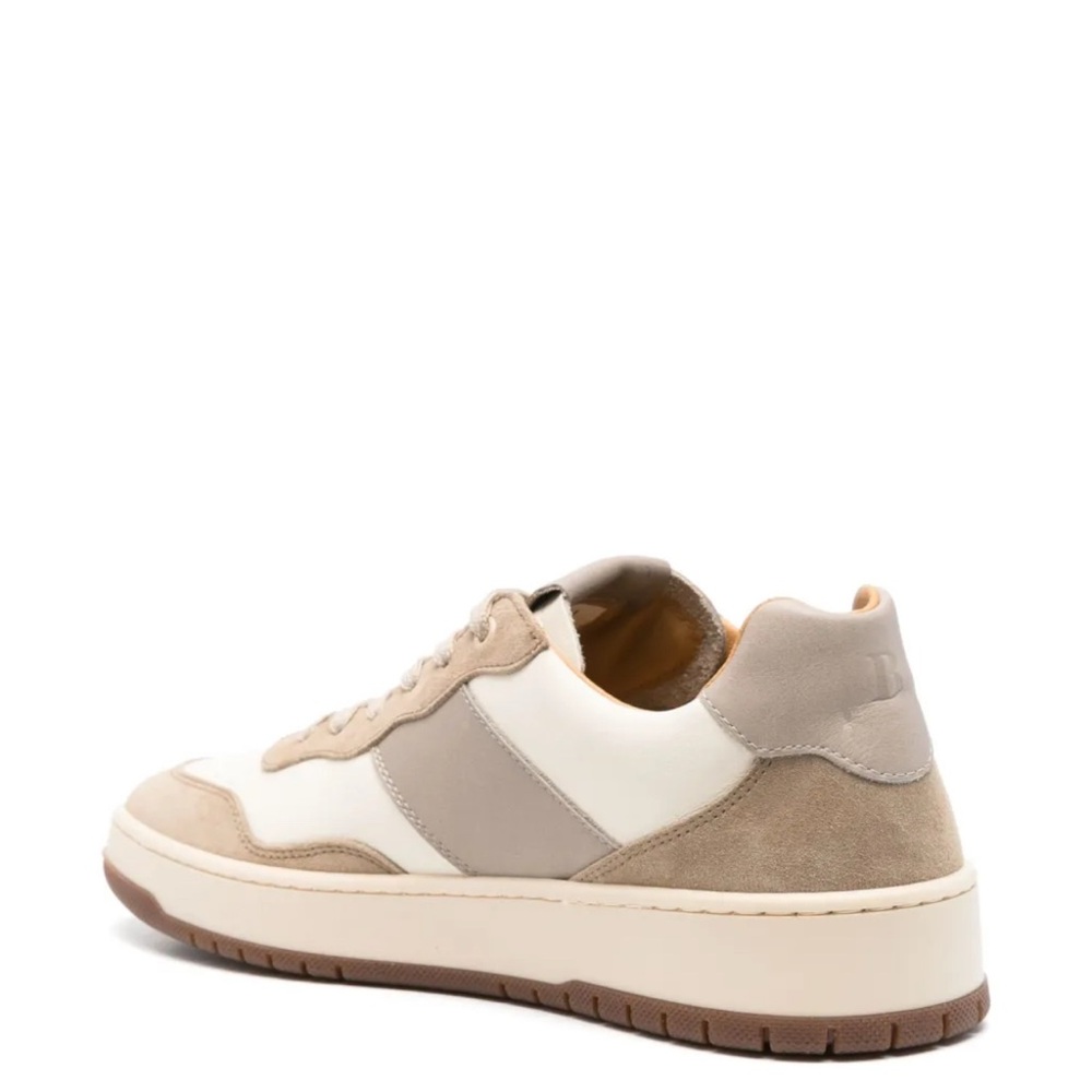 BOGGI Milano Men's Tan and White Casual Sneakers 10 NEW Made in Italy - Picture 3 of 10